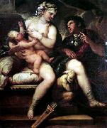 Luca  Giordano Venus Cupid and Mars oil painting